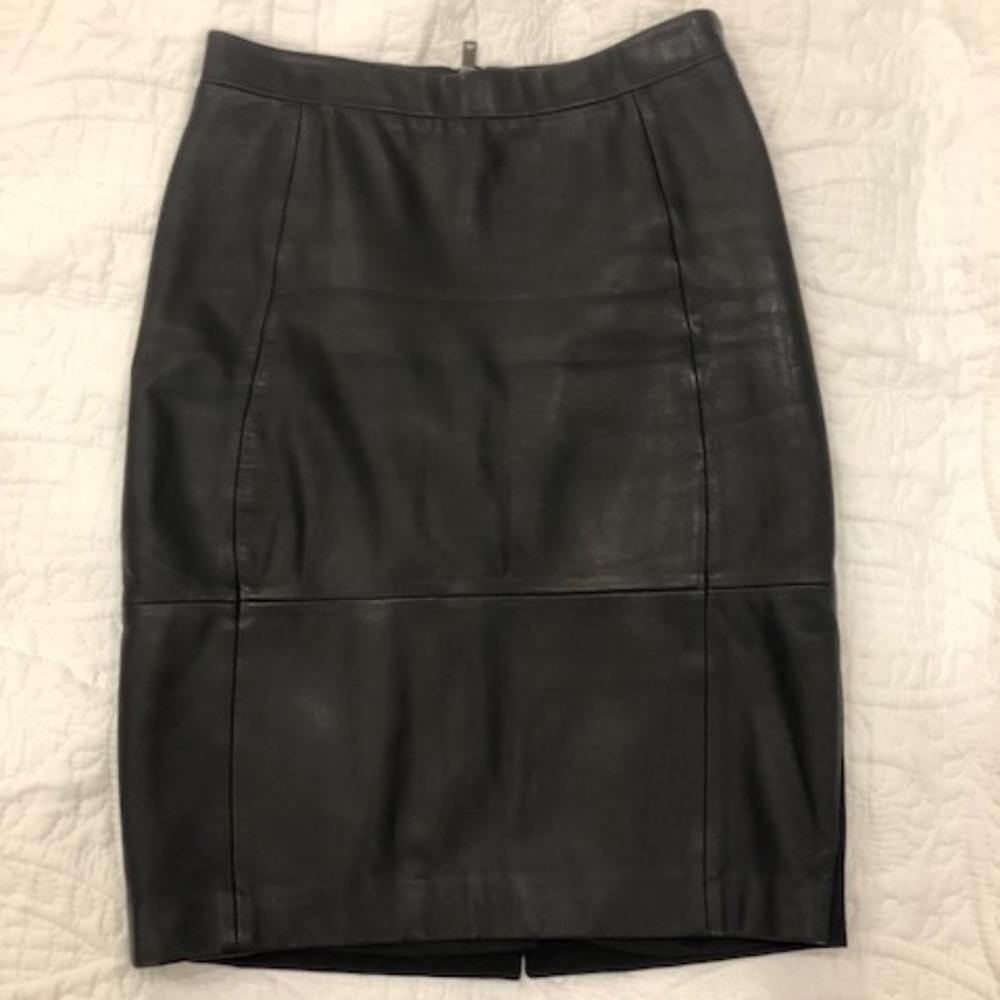 Reiss Leather Skirt